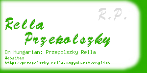 rella przepolszky business card